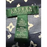 Lauren Ralph Lauren Petite Navy White Geometric Print V Neck 3/4 Sleeve Tunic PL Blue Size undefined Photo 5