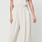 Wilfred  Stripe Ruffle Sleeve Open Back Jumpsuit Photo 0