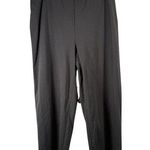 Eileen Fisher  Cotton Ponte Wide Leg Pull On Pants Green Womens Medium Photo 0