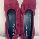 Sabrinas Burgundy Suede Ballet Flats Size 39 Red Photo 0