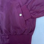 Say What? Say What Red Burgundy Maroon Bomber Zip Up Jacket Photo 2