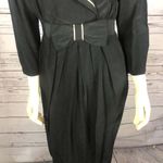 Jonathan Martin Vintage Silk black & gold dress with large round collar size 8 Photo 3