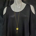 Quartz Steampunk Tassel Watch Necklace Gold Photo 1