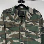 J Crew Utility Shirt Jacket Camo Size Small Cotton Shacket Camouflage Small Green Photo 6