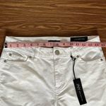 Jones New York  Pants Women’s 6 White Corduroy Skinny Boot High Waist Photo 3