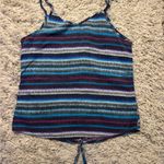 Hang Ten Striped Blue and Purple Women's Crop Top Size M Photo 8