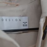 ASOS Design Longline Trench Coat Beige Women's 0 XS Cotton Twill Single Breasted Photo 5