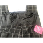 NWT Isabel Maternity Plaid Ponte Pants size medium Black Photo 2