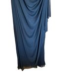 Alex Evenings Evening Maxi Dress Womens 16 Black Ruched Shirred Formal Gown Photo 2