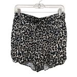 VERO MODA Simply Easy Shorts Leopard Print Oatmeal Womens Size Medium NWT Photo 1