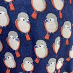 ⭐️YUMI Retro Styling Bird Print Cinched Waist Above Knee Dress Blue Size 4 Photo 2