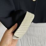 Kasper Rare Vintage  For ASL Navy Blazer w/ Removable Sequin Beaded Neck Sz 10 Photo 5