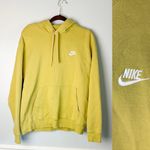 Nike Club Fleece Pullover Hoodie Buff Gold Size Large Athletic Gym Athleisure Photo 2