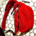 Free People Movement NWT Cabin Red Fuzzy Teddy Crossbody Bag Photo 0