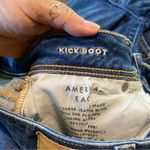 American Eagle Outfitters Women's Kick Boot Distressed Blue Jeans Photo 2