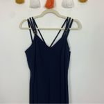 Vintage Gillian Wide Leg Navy Blue Jumpsuit Size 6 Photo 2