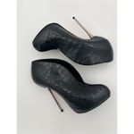 Christian Louboutin Matte Crocodile Fastissima 120 Booties 38.5 Black Photo 5