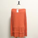 We The Free Orange Coral North Shore Thermal Knit Boat Neck Tunic NWT Medium Photo 5