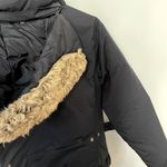 Columbia long sleeved puffer coat pockets winter style pink black removable hood Photo 7