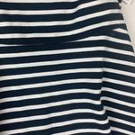 Old Navy  size medium new black white striped dress skater cross straps Photo 10