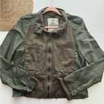 Lucky Brand Lucky Brand Olive Green Military Style Jacket Womens Small Cotton Photo 0