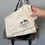 Coach y2k  Penelope Signature Canvas Leather Trim Tote Shoulder Bag Brown Black Photo 15