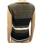 Tehama Nancy Haley Cotton Rayon Blend Crew Neck Sleeveless Knit Top Womens Small Black Photo 4