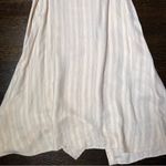 H&M Natural White Striped Off-the-Shoulder Dress Photo 6