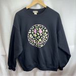 Altar'd State ‎ Black Sweatshirt with Smiley Face Photo 0