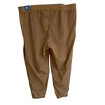 Adidas Originals Track Pants Womens 3X Athletic Nylon Snap Leg Joggers Tan NEW Photo 4