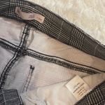 SO  black white plaid pants skinny slacks woman’s size 7 Photo 3