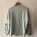 PINK - Victoria's Secret Pink by Victoria’s Secret Light Blue Tie Up Sporty Crewneck Photo 1