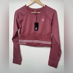 Ryderwear FREESTYLE SEAMLESS LONG SLEEVE CROP DUSTY PINK WOMENS X-LARGE Photo 3