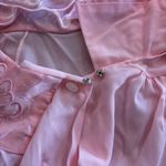 VINTAGE MERVILLE HOUSE DRESS DAY ROBE DUSTER PINK APPLIQUÉ COLLAR SIZE M Size M Photo 6