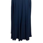 Jenny Yoo  Collection Faye Maxi Dress Long Gown Bridesmaid Chiffon Navy 0 New Photo 4