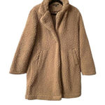 Papaya Sherpa Coat S Champagne Beige Minimalist Warm Neutral Urban Cozy Photo 0