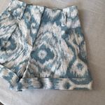 Sézane Sezane High Waisted Rome Shorts in Blue Photo 5
