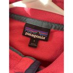 Patagonia  Fleece Pullover Snap Size S Pink Blue Trim Women Worn Wear Photo 2