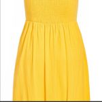 City Chic Yellow Sleeveless Scallop Button MIDI Dress Plus Size XSmall NWT Photo 4