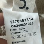 NWT COMMENSE Knot Strap Shirred Solid Shorts SeT Linen small White Photo 4