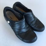 Clarks Channing Ann 22545 Slip On Loafer Womens Size 9M Black Leather He… Photo 1