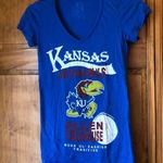 University of Kansas KU Jayhawks Graphic Tee Size M Photo 0