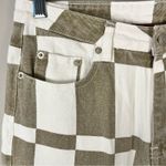 Beige Botany Wide Leg High Waisted Color block Jeans Size Small Retro Brown Photo 1