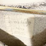 Free People  We The Free Womens Grey Patchwork Sleeves Crewneck Slub Sweatshirt Photo 2