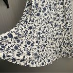 Old Navy Floral-Print Waist-Defined Bracelet-Sleeve Midi Dress Photo 5