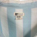 Billabong Light Blue White Sail Away Long Sleeve Womens Button Up Shirt Sz M EUC Photo 7