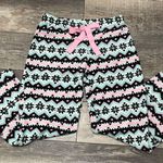 Fuzzy Pajama pants aqua and pink M Size M Photo 1