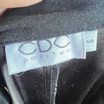 Vintage Black Faux Suede Dress Western Gothic 70s Inspired Retro Sz 6 Photo 2