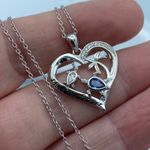 I Love You Forever Sea Turtle Sterling Silver Cz Necklace Photo 2