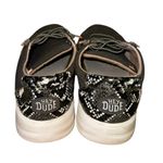 Hey Dude  Karina Jet Black with Snakeskin Heel Size 9 Photo 3